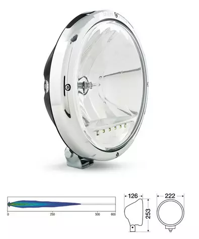 Hella 3003 lisävalo LED-parkilla - Halogen-lisävalot - 3030210007 - 2